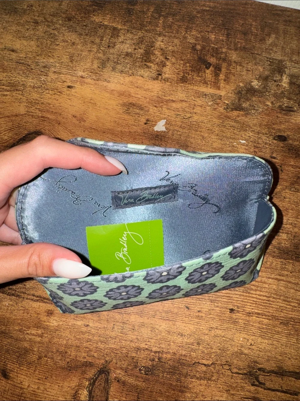 Vera Bradley Mint Green Floral Eyeglass Case